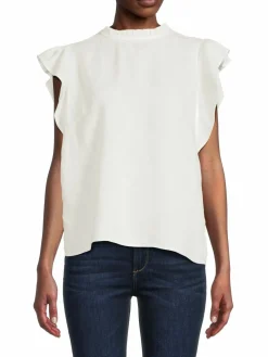 Women Joie Juri Flutter Sleeve Linen Top