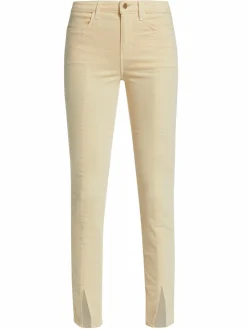 Women L'AGENCE Jyothi Velvet Split Ankle High-Rise Pants