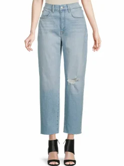 Women Hudson Kass High Rise Ankle Straight Jeans