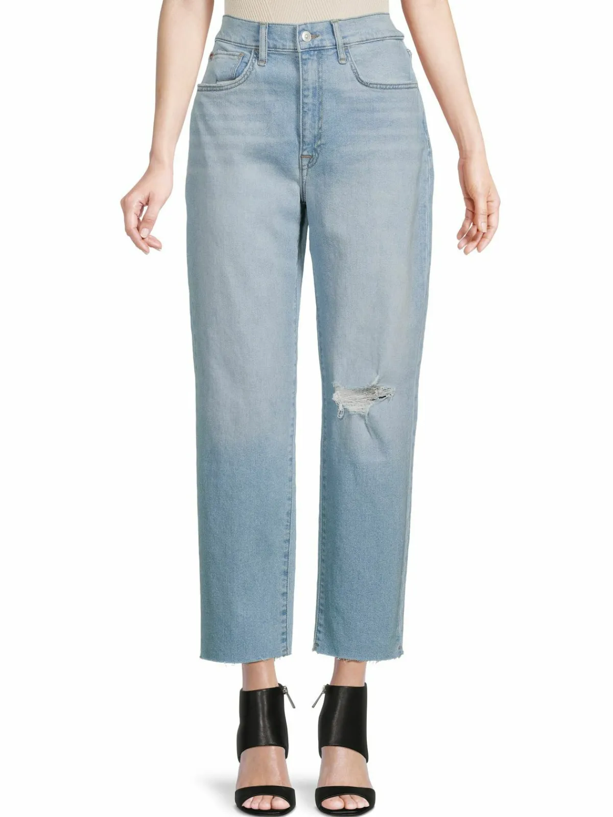 Women Hudson Kass High Rise Ankle Straight Jeans