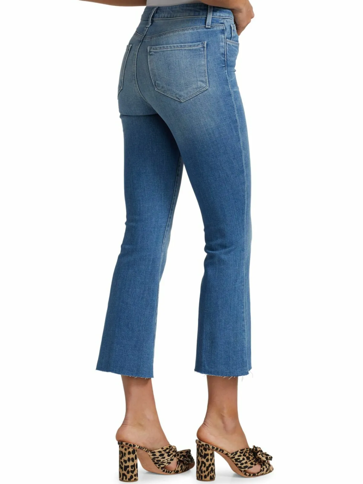 Women L'AGENCE Kendra High-Rise Cropped Flare Jeans