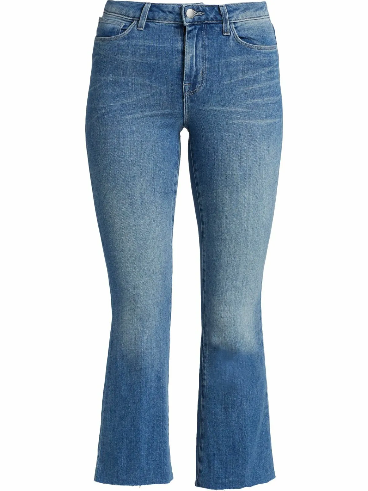 Women L'AGENCE Kendra High-Rise Cropped Flare Jeans