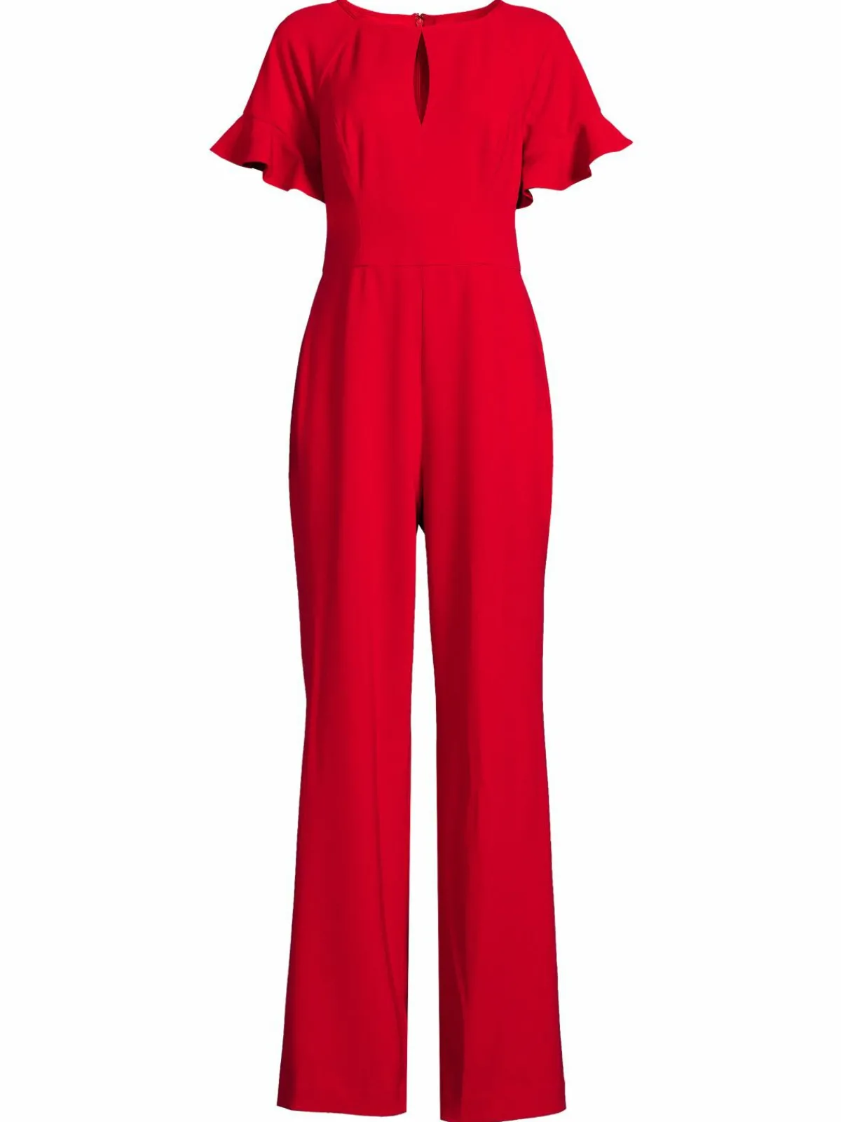 Women Focus by Shani Keyhole Ruffle Cuff Jumpsuit