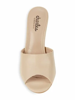 Charles David Kicker Heel Mule Sandals