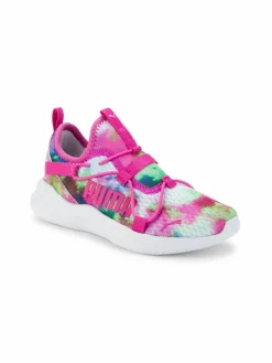Puma Kid's Logo Tie Dye Print Slip On Sneakers