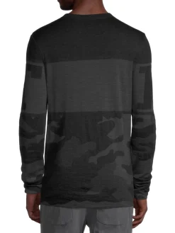 KNT by Kiton Cashmere|Knit Camo Sweater Black Grey