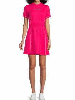 Women J.Lindeberg Krystal Cinched Waist Tipped Dress