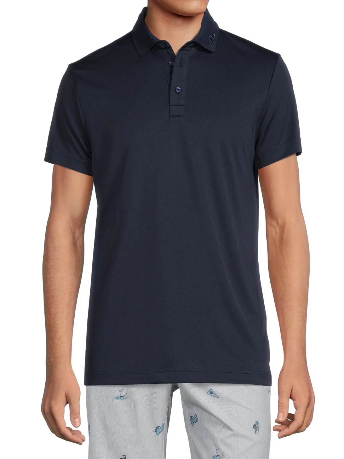 J.Lindeberg Activewear|Kv Regular Fit Polo Navy