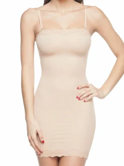 Women BODY BEAUTIFUL SHAPEWEAR Lace Trim Shapewear Slip