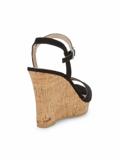 Charles by Charles David Lambert Microsuede Cork Wedge Sandals
