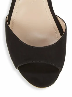 Charles by Charles David Lambert Microsuede Cork Wedge Sandals