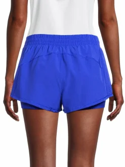 Women Spyder Laser Cut Running Shorts