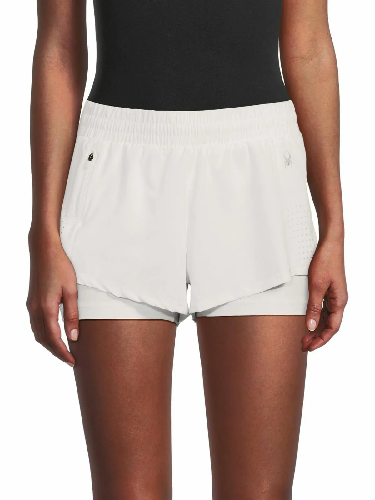 Women Spyder Layered Pull On Shorts