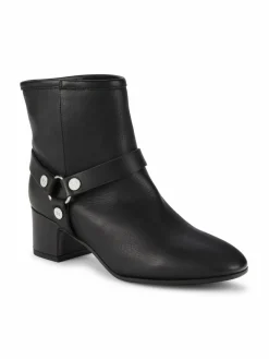 Zadig & Voltaire Leather Block Heel Ankle Boots