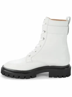 Stuart Weitzman Leather Combat Boots
