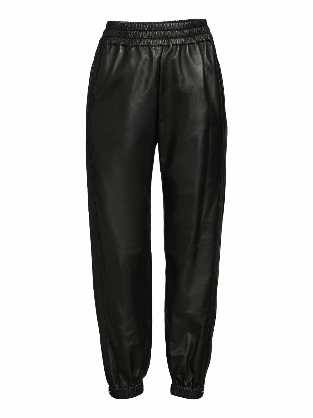 Women Alexander McQueen Leather Cropped Joggers