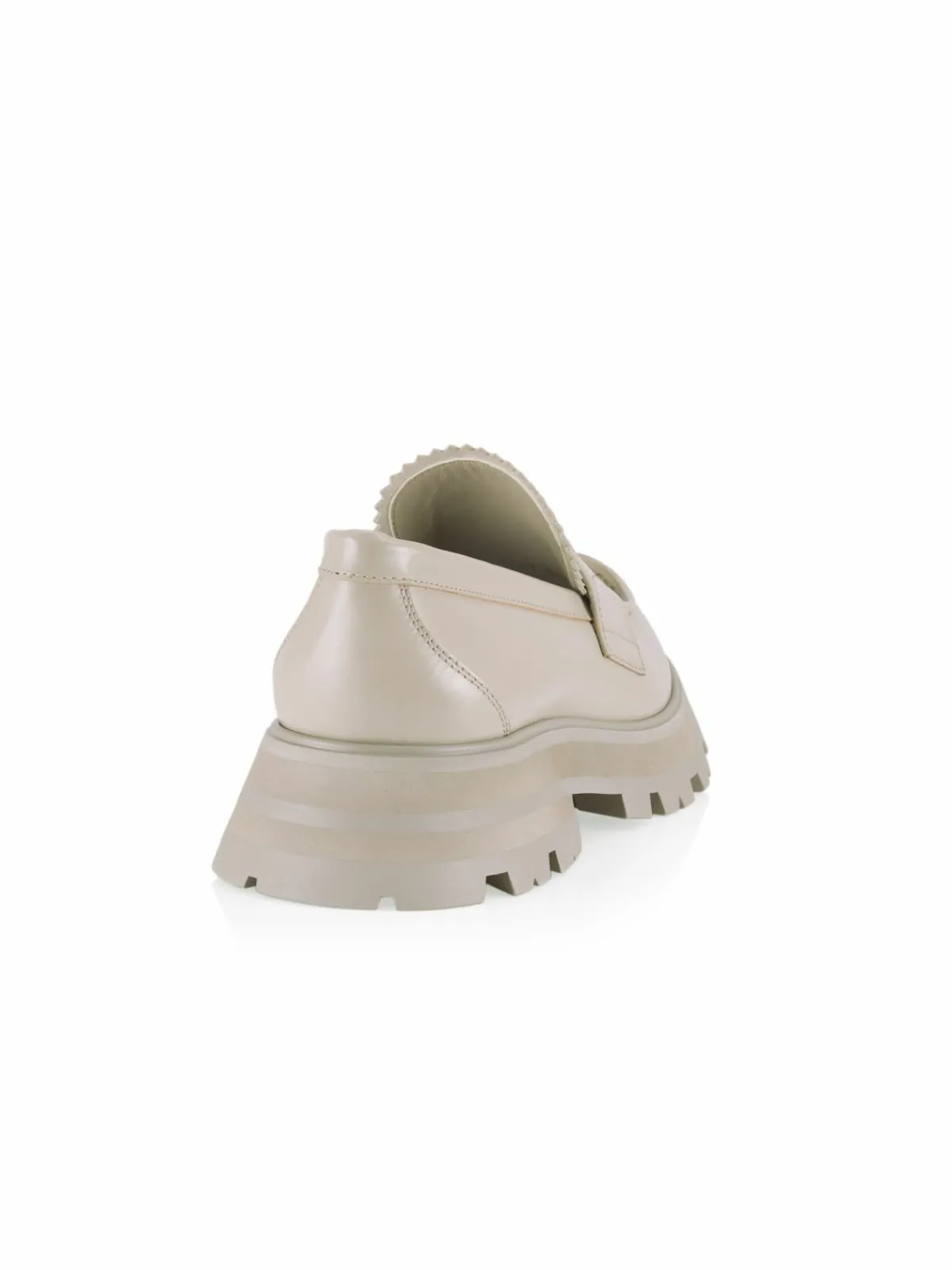 Alexander McQueen Leather Lug-Sole Penny Loafers