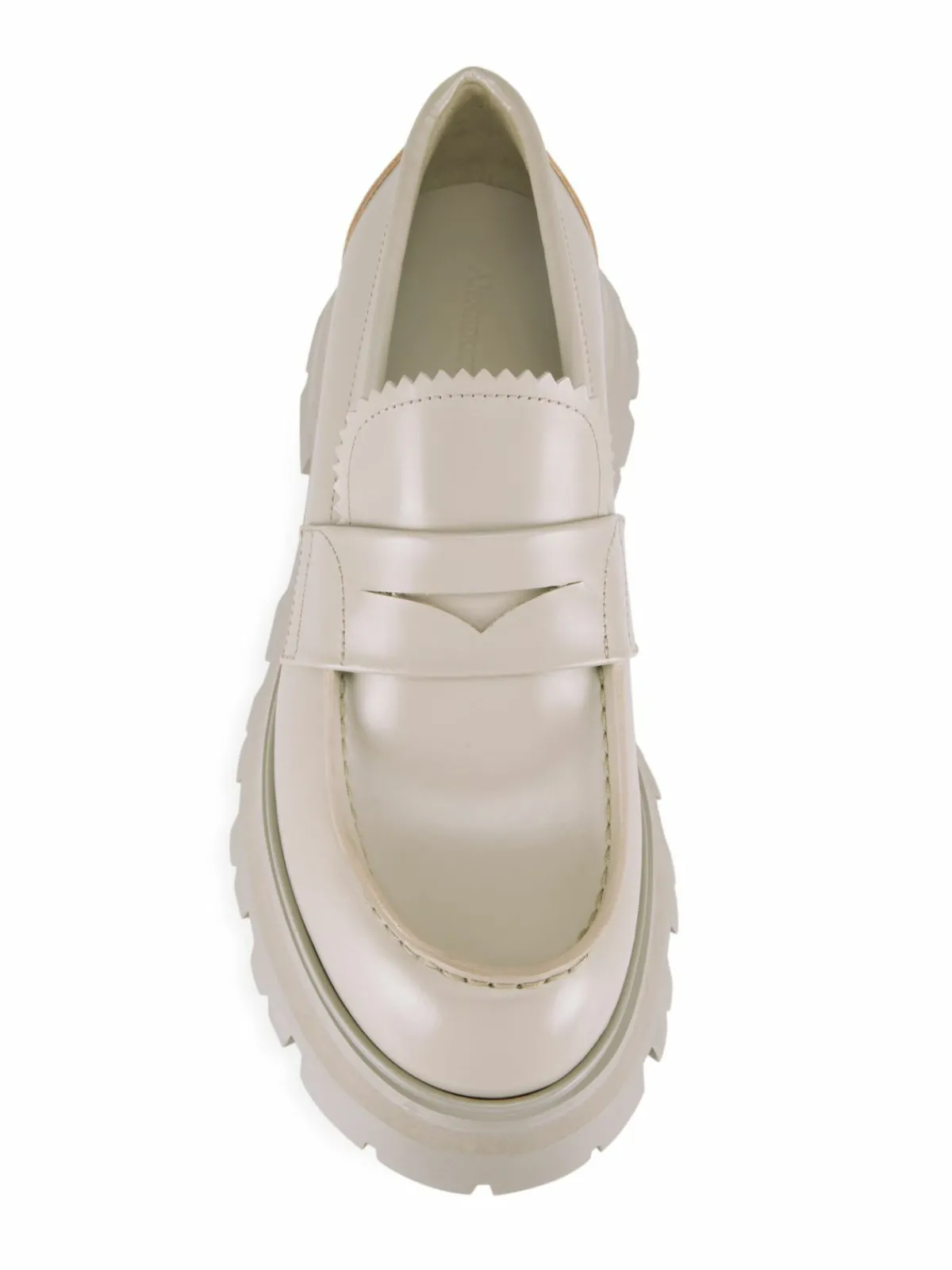 Alexander McQueen Leather Lug-Sole Penny Loafers