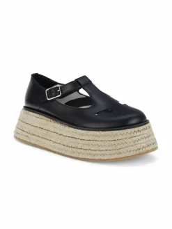 Burberry Leather Platform Mary Janes