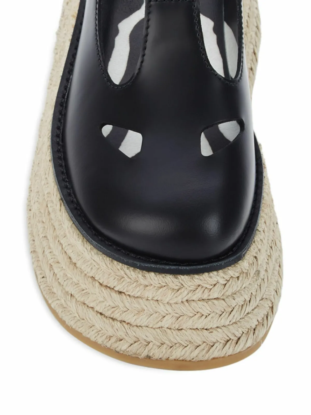 Burberry Leather Platform Mary Janes