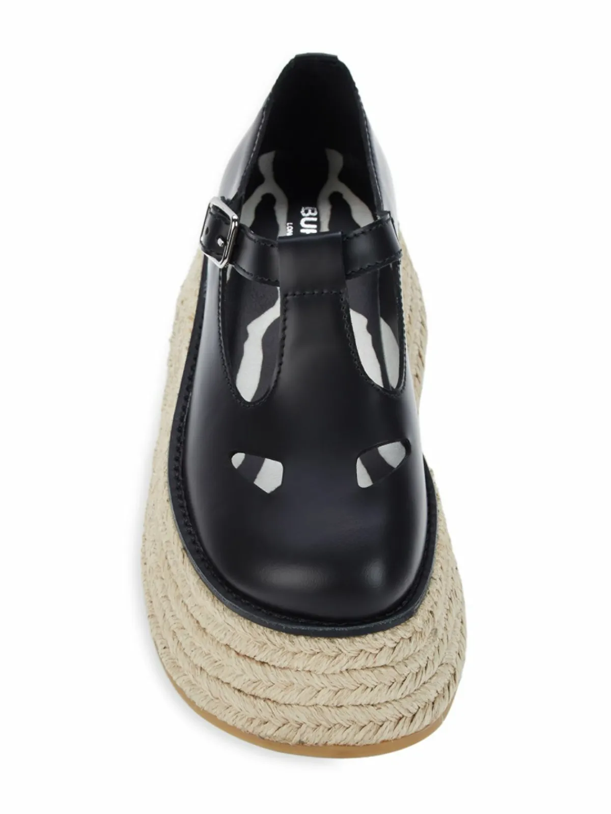 Burberry Leather Platform Mary Janes