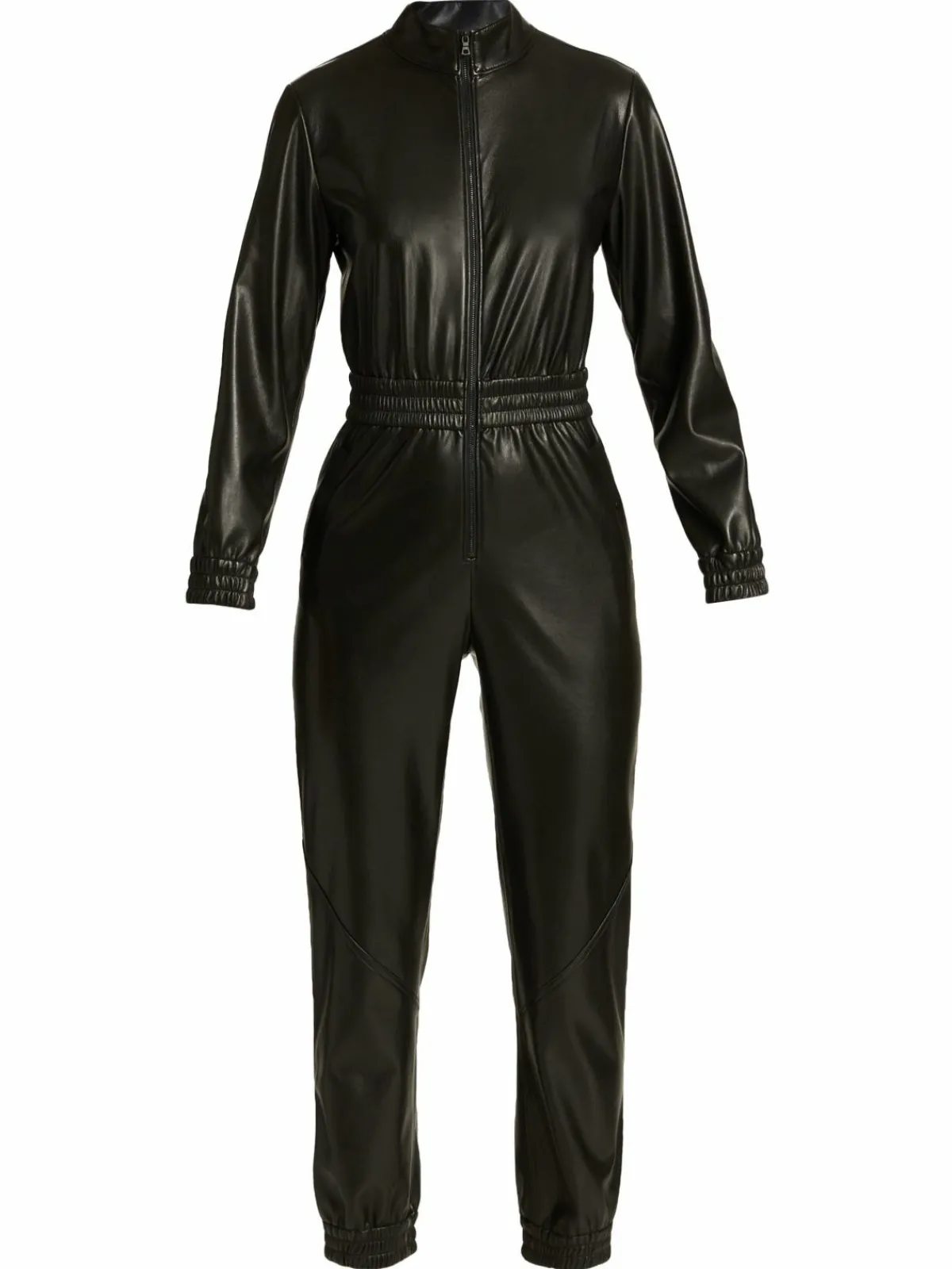 Women Alice + Olivia Levi Vegan Leather Crop Coverall