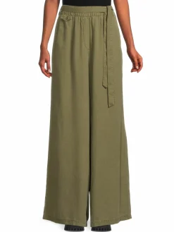 Women Splendid Linen Blend Flared Pants