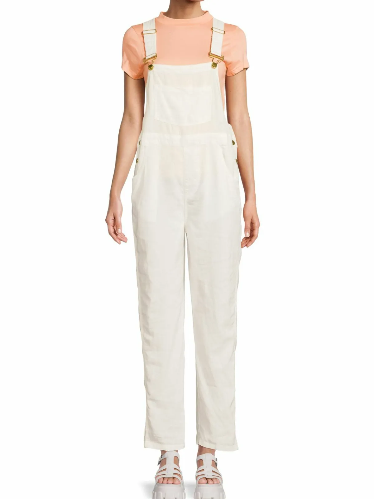 Women WeWoreWhat Linen Blend Overalls