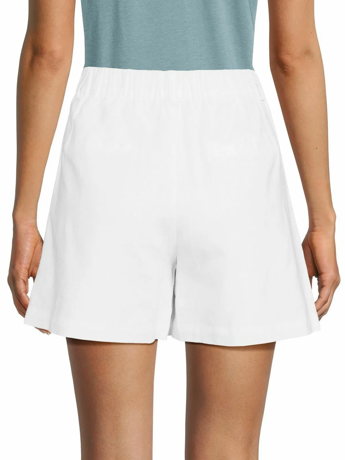 Women Elodie Linen Blend Pleated Shorts