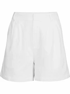 Women Elodie Linen Blend Pleated Shorts