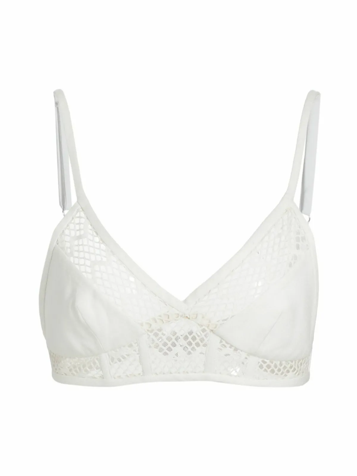 Women PatBO Linen Bralette Top