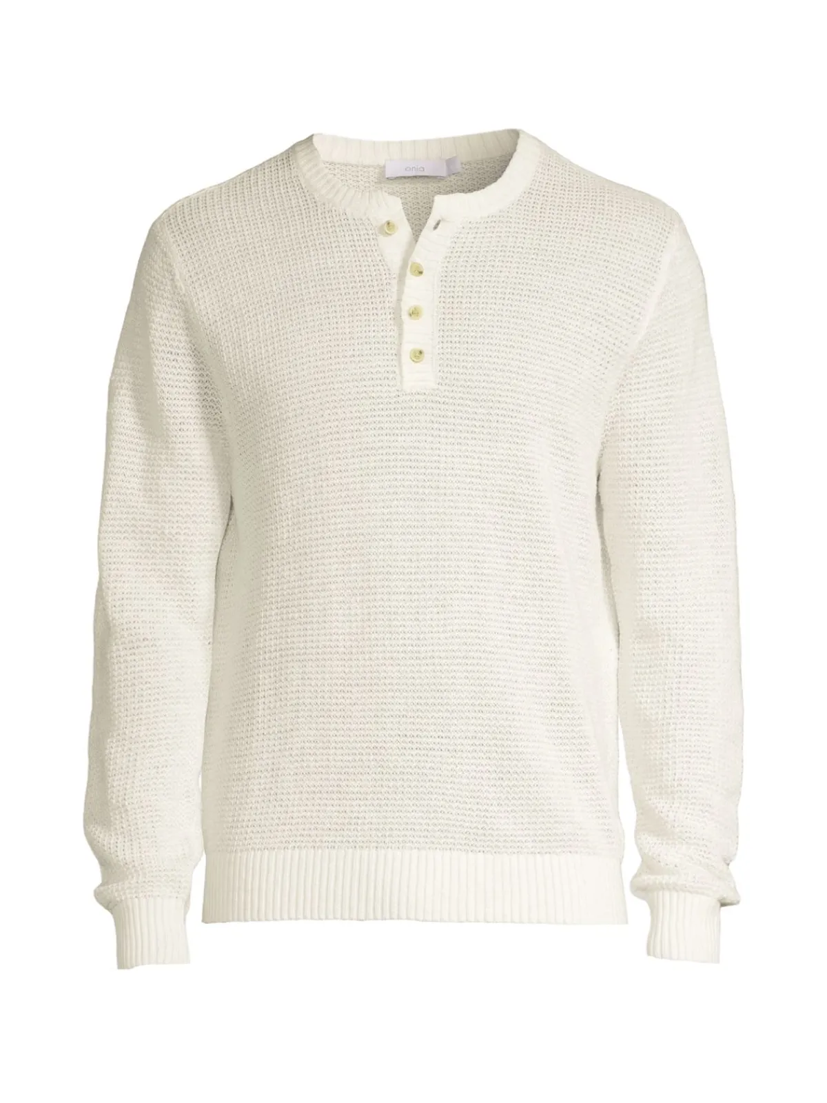 Onia Sweaters|Linen Henley Sweater