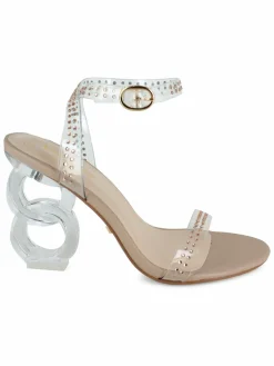 Bebe Lizah Sculptural Heel Sandals