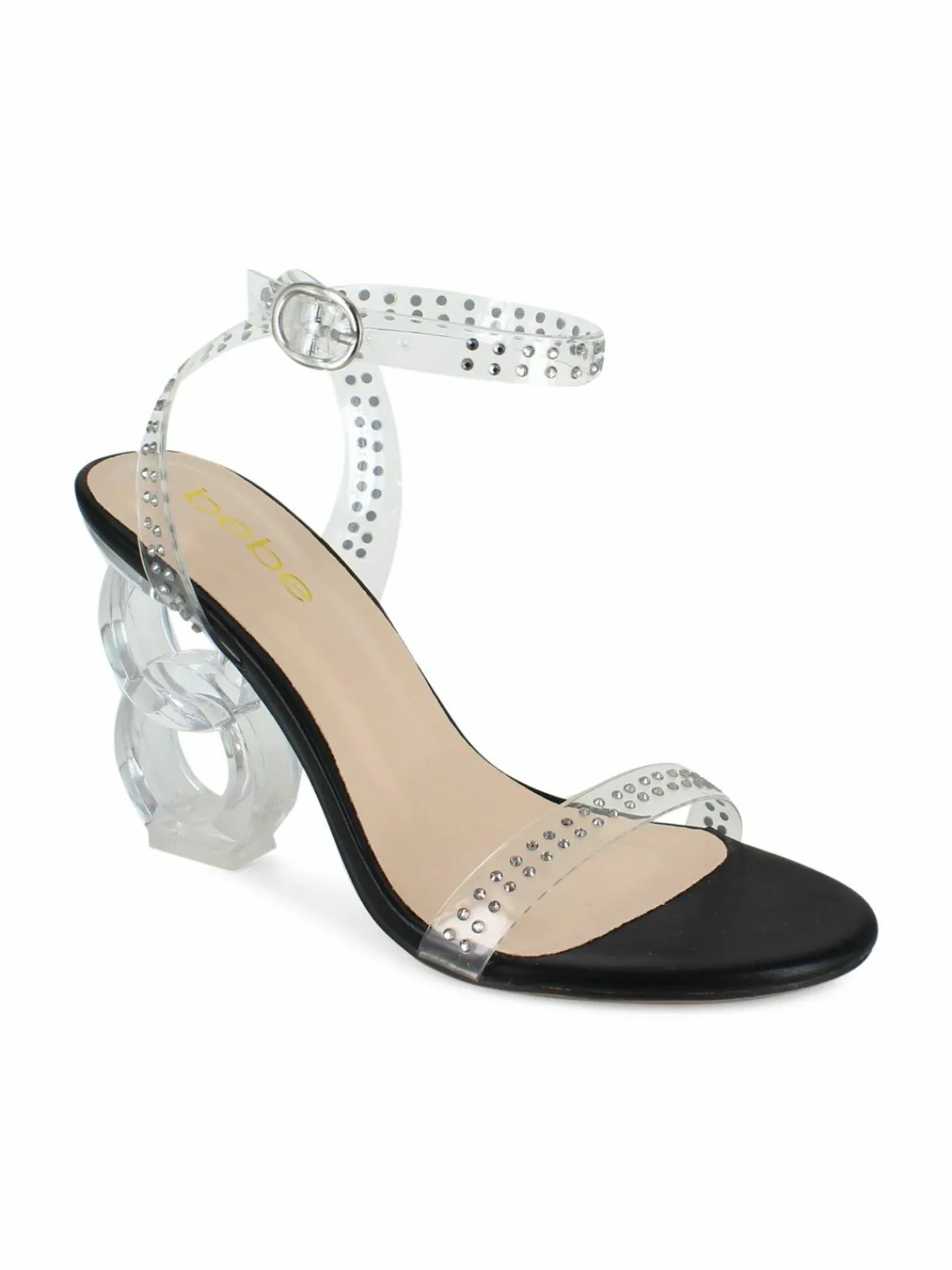 Bebe Lizah Sculptural Heel Sandals