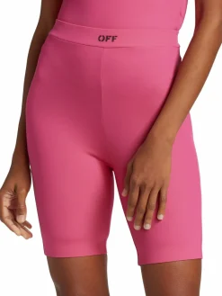 Women Off-White Logo Biker Shorts