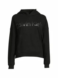 Women Calvin Klein Performance Logo Dropped Shoulder Hoodie