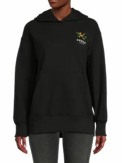 Women Kenzo Logo Graphic Oversized Hoodie