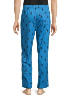 Psycho Bunny Loungewear, Sleepwear & Robes|Logo Print Drawstring Lounge Pants