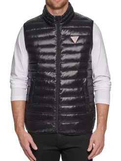 Guess Coats & Jackets|Logo Quilted Puffer Vest