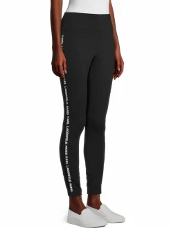 Women Karl Lagerfeld Paris Logo Tape Leggings