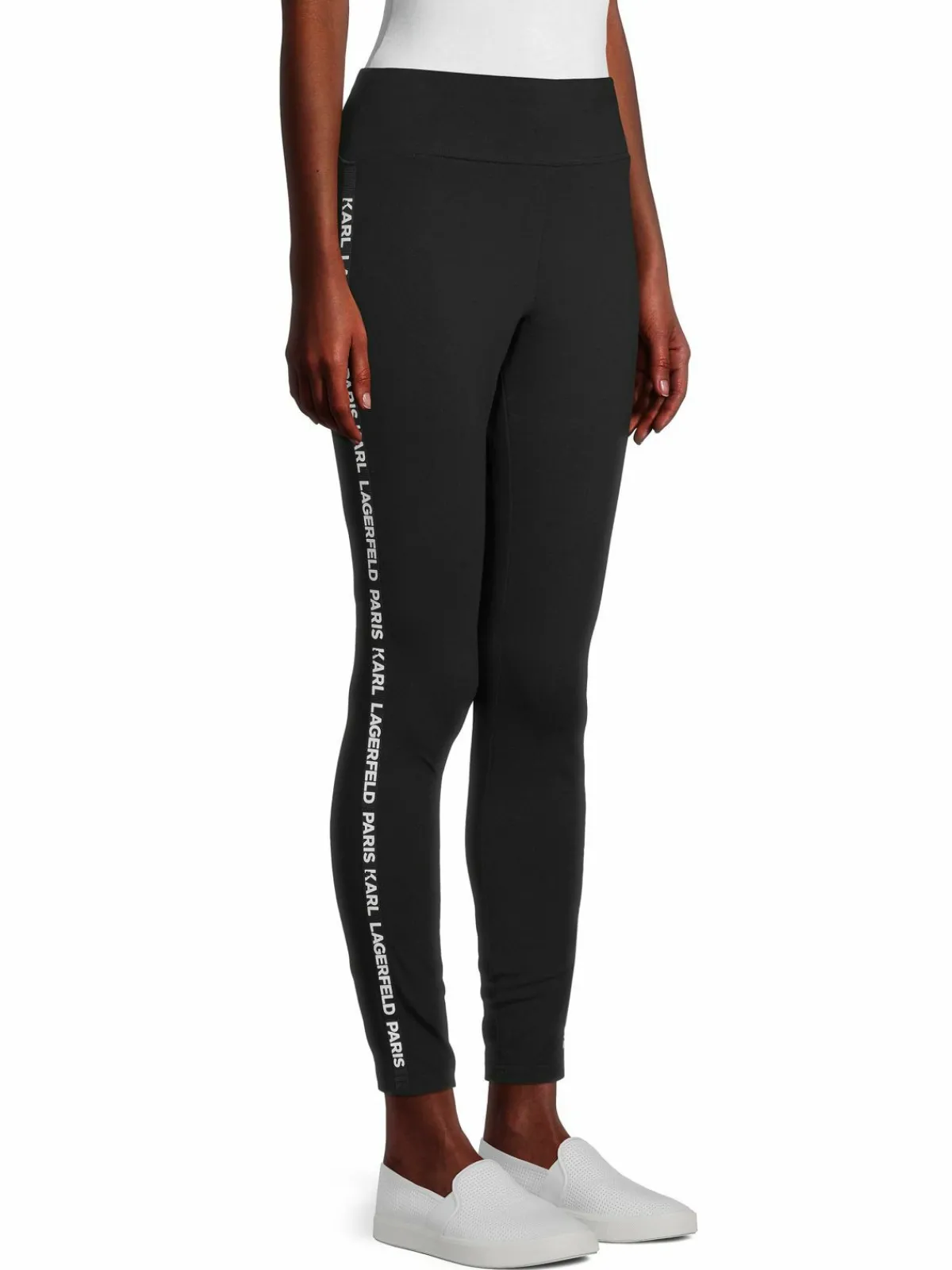 Women Karl Lagerfeld Paris Logo Tape Leggings