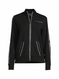 Women Karl Lagerfeld Paris Logo Tape Track Jacket