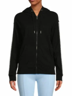 Women Calvin Klein Performance Logo Tape Zip Up Hoodie