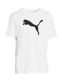 Puma Activewear|Logo Tee Puma White