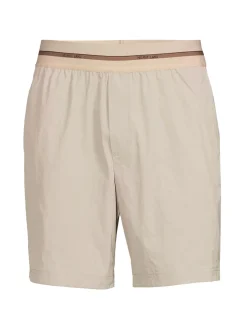 Helmut Lang Shorts|Logo Waistband Shorts Stone