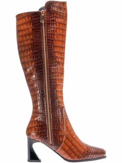 Lady Couture London Crocodile Embossed Tall Boots