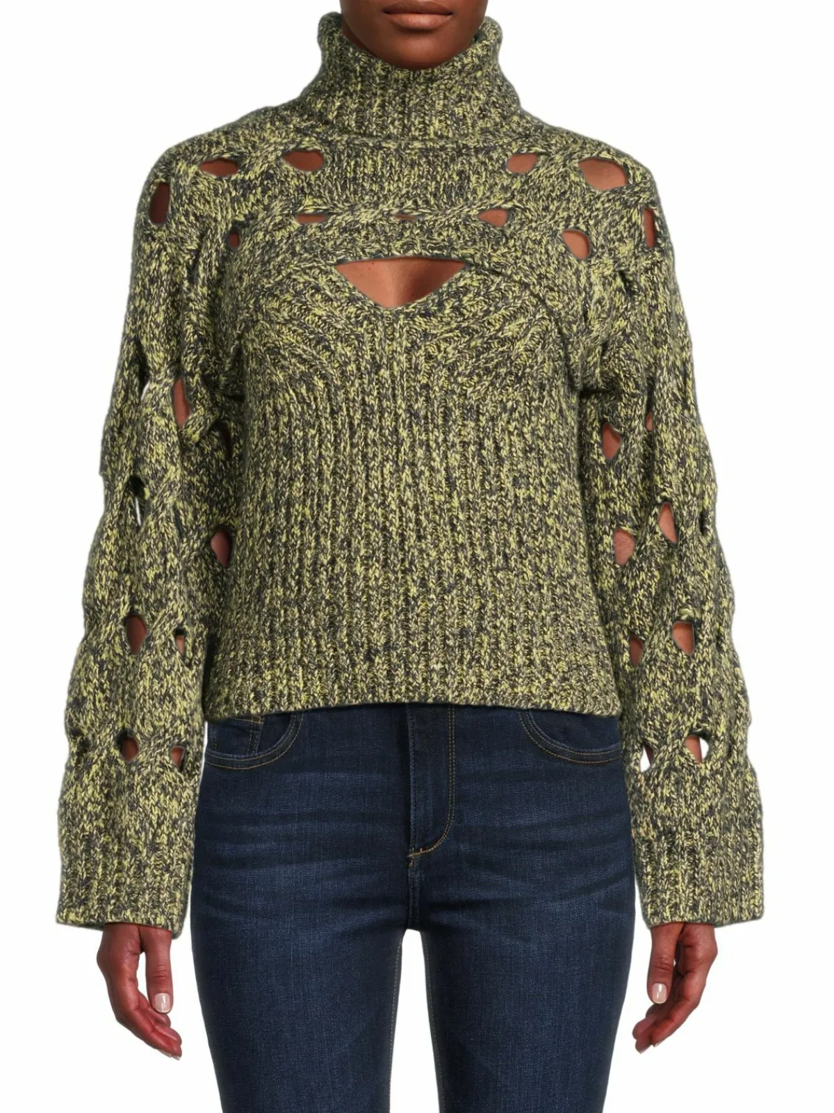 Women Jonathan Simkhai Lorrin Cable Wool Blend Sweater