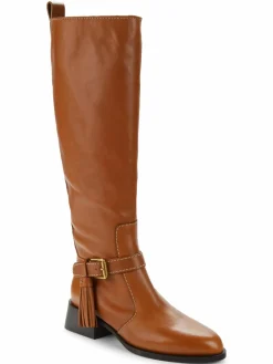 See by Chloé Lory Tassel Leather Knee High Boots