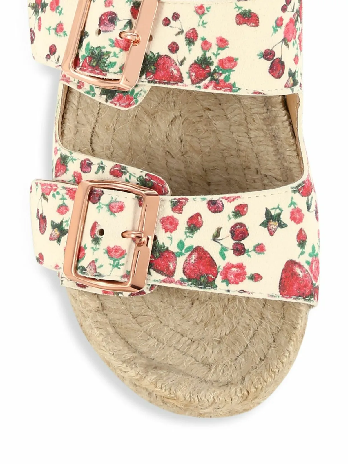 Manebí Loveshackfancy X Manebi Nordic Floral Leather Espadrille Slides