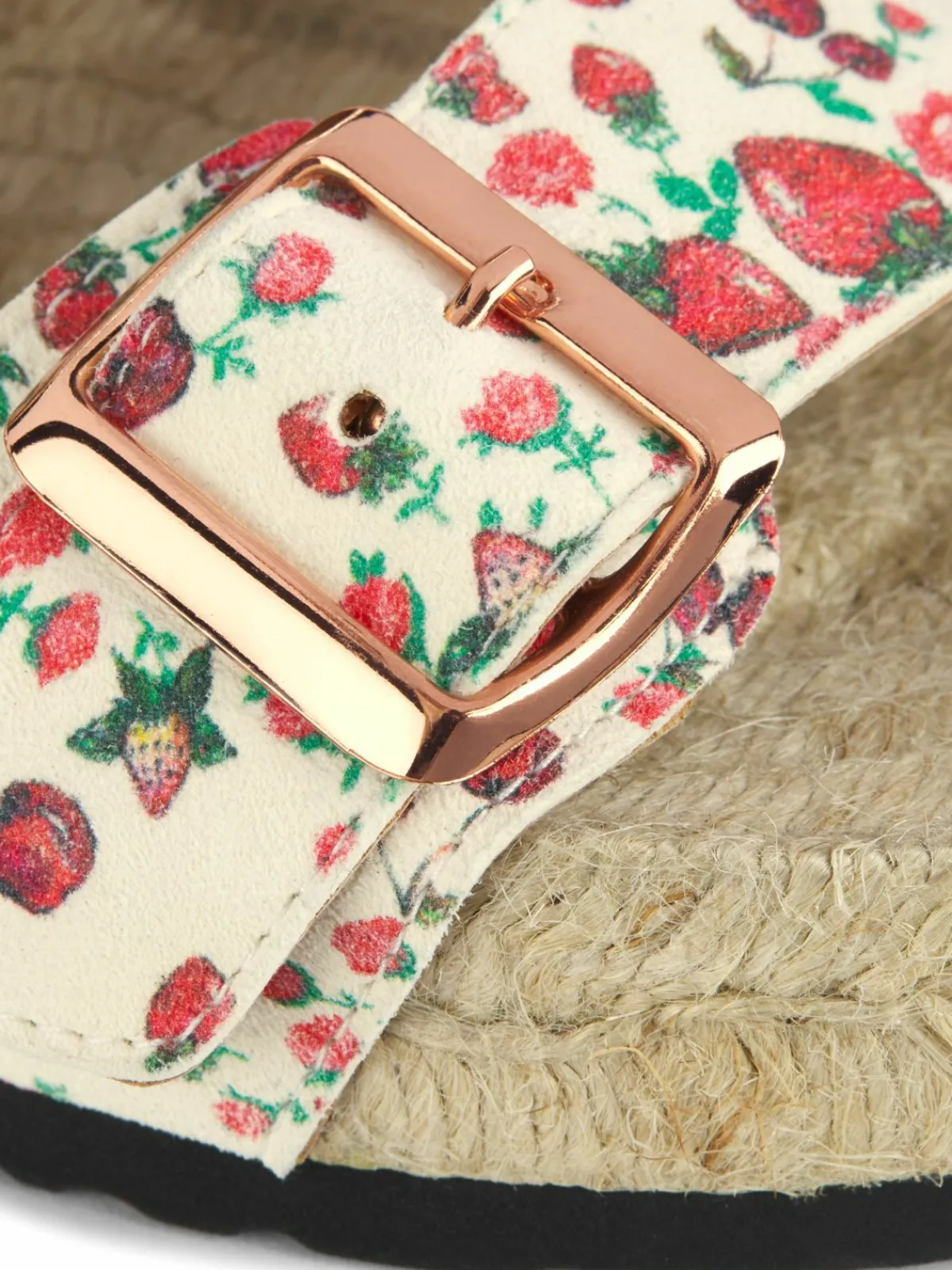 Manebí Loveshackfancy X Manebi Nordic Floral Leather Espadrille Slides